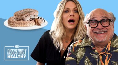 Danny DeVito Refuses Canned Snake & Blames People for Farting | Disgustingly Healthy | Men's Health